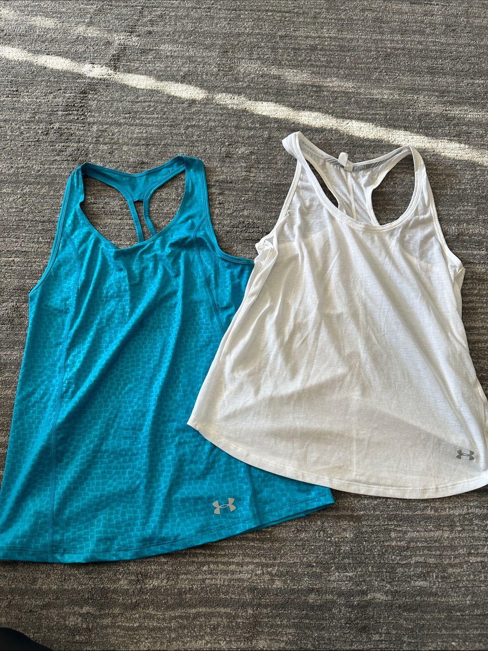 Under Armour Women's Racerback Tank Top Duo - Teal & White